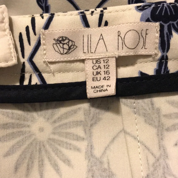 Pretty Lila Rose graphic structured skirt - Picture 4 of 7